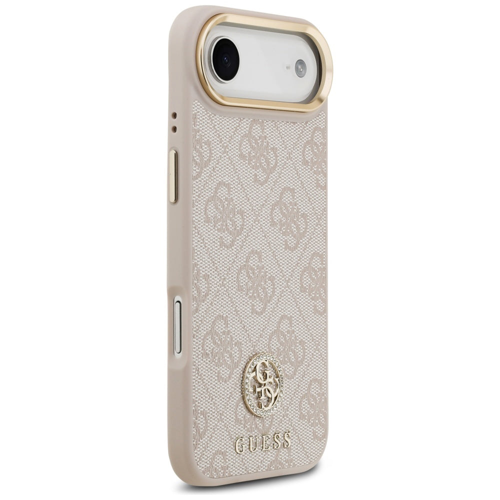 Futrola za Apple iPhone 17 Air, Guess, 4G Strass Logo and Big Strap, Roze