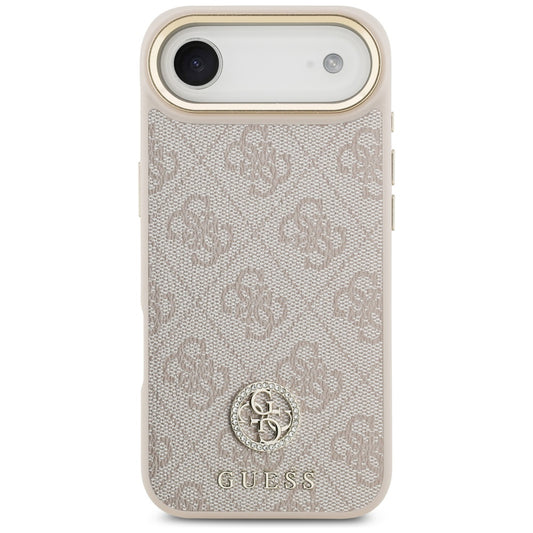 Futrola za Apple iPhone 17 Air, Guess, 4G Strass Logo and Big Strap, Roze