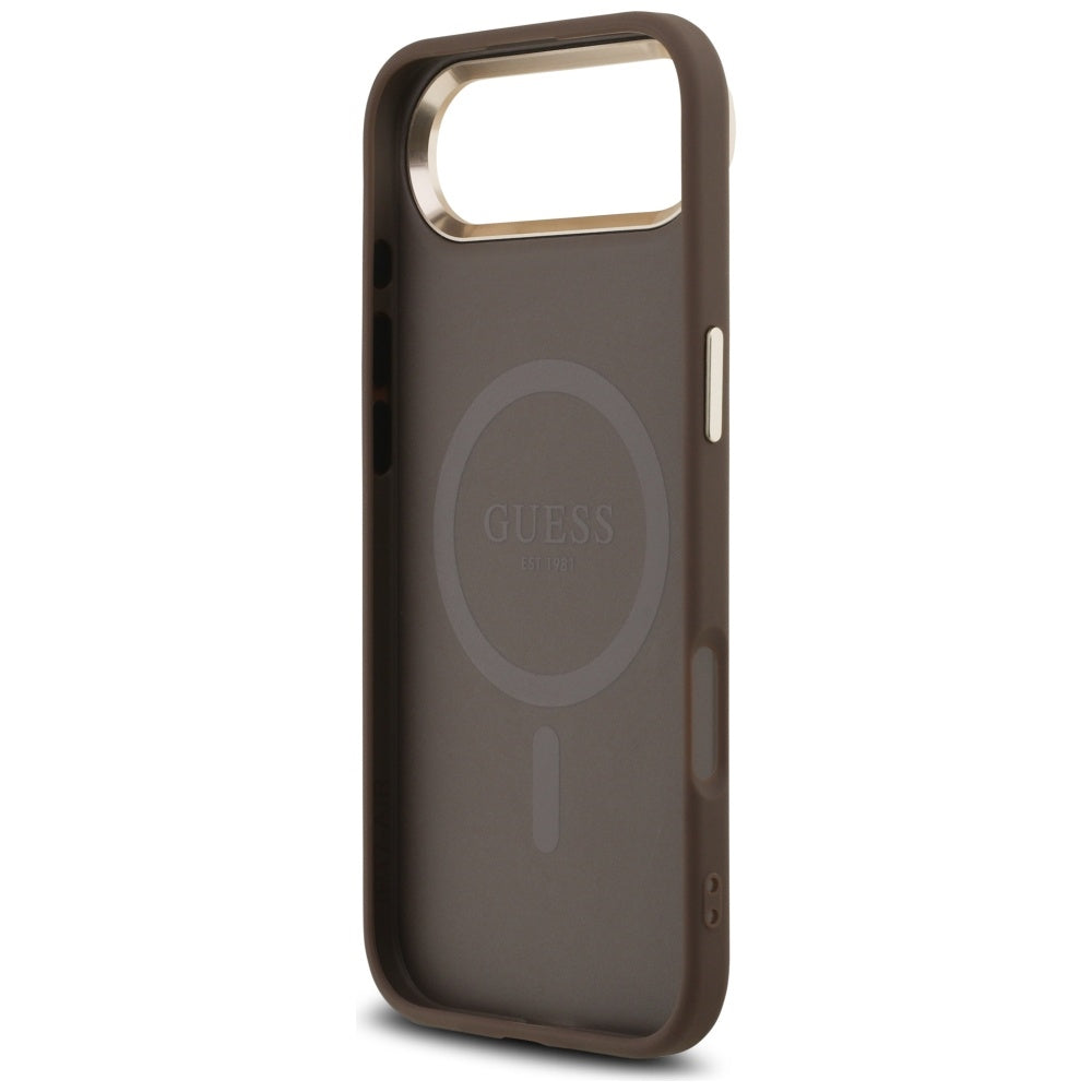 Futrola za Apple iPhone 17 Air, Guess, 4G Triangle Logo, Zlatno Braon