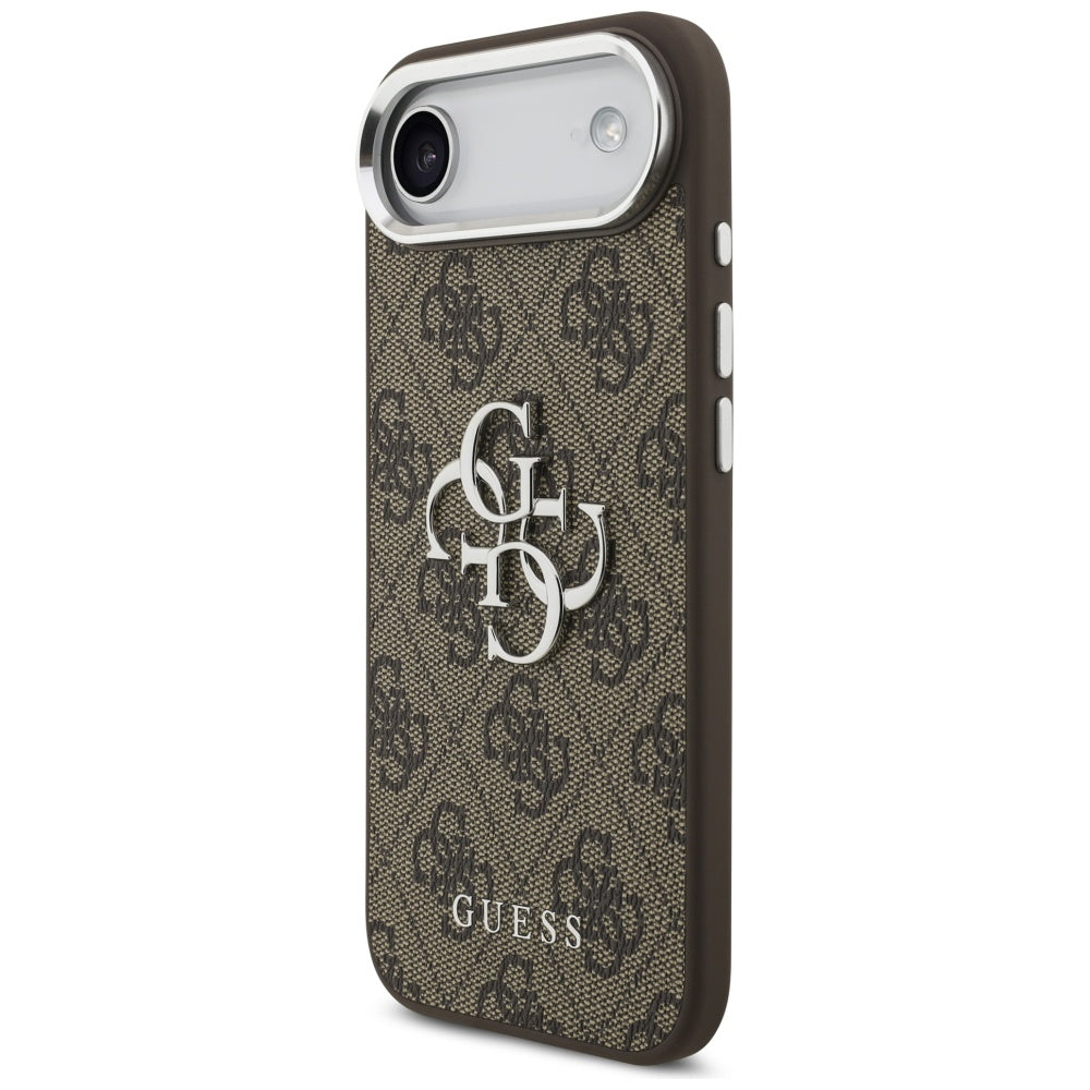 Futrola za Apple iPhone 17 Air, Guess, Big 4G Logo Classic, Braon Srebrna