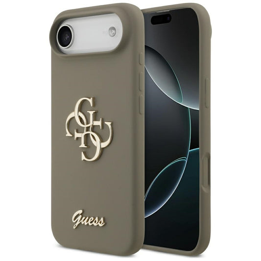 Futrola za Apple iPhone 17 Air, Guess, Big 4G Script, Braon