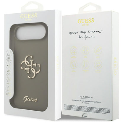 Futrola za Apple iPhone 17 Air, Guess, Big 4G Script, Braon