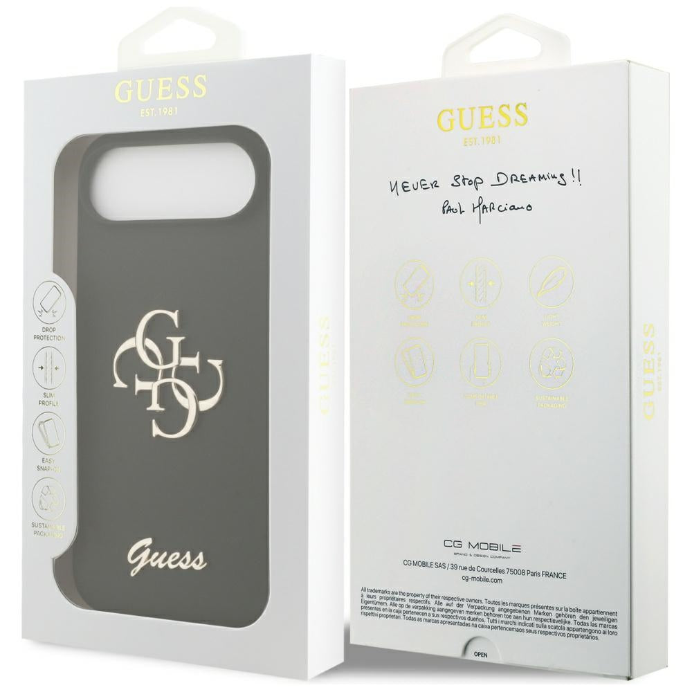 Futrola za Apple iPhone 17 Air, Guess, Big 4G Script, Crna