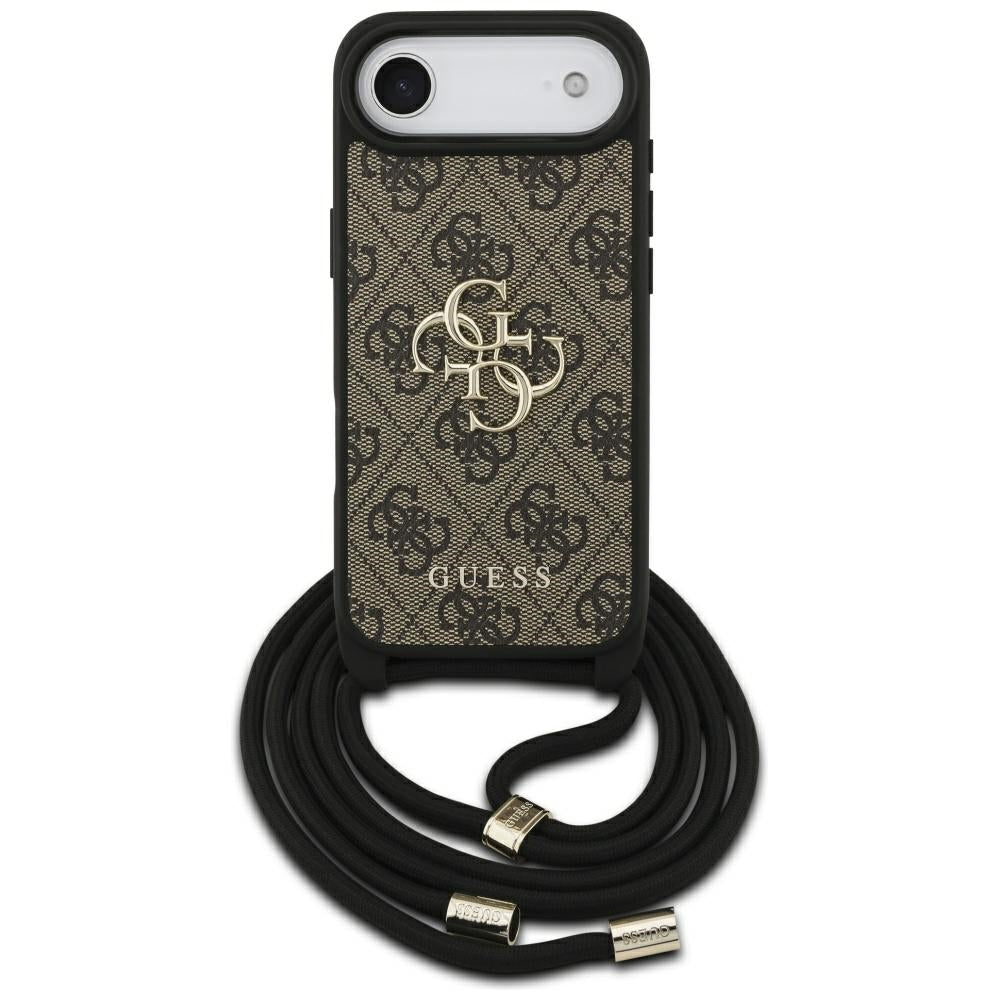 Futrola za Apple iPhone 17 Air, Guess, Crossbody Cord 4G Big Log, Braon