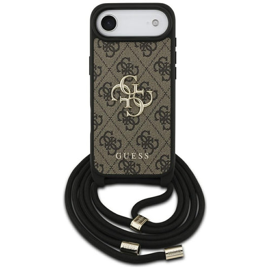 Futrola za Apple iPhone 17 Air, Guess, Crossbody Cord 4G Big Log, Braon