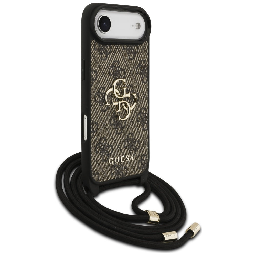 Futrola za Apple iPhone 17 Air, Guess, Crossbody Cord 4G Big Log, Braon