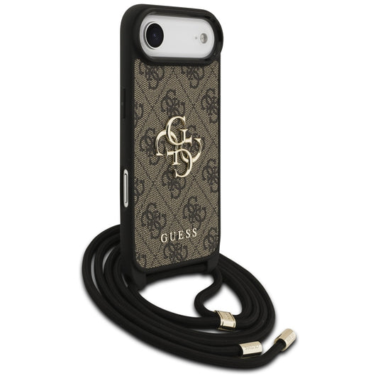 Futrola za Apple iPhone 17 Air, Guess, Crossbody Cord 4G Big Log, Braon