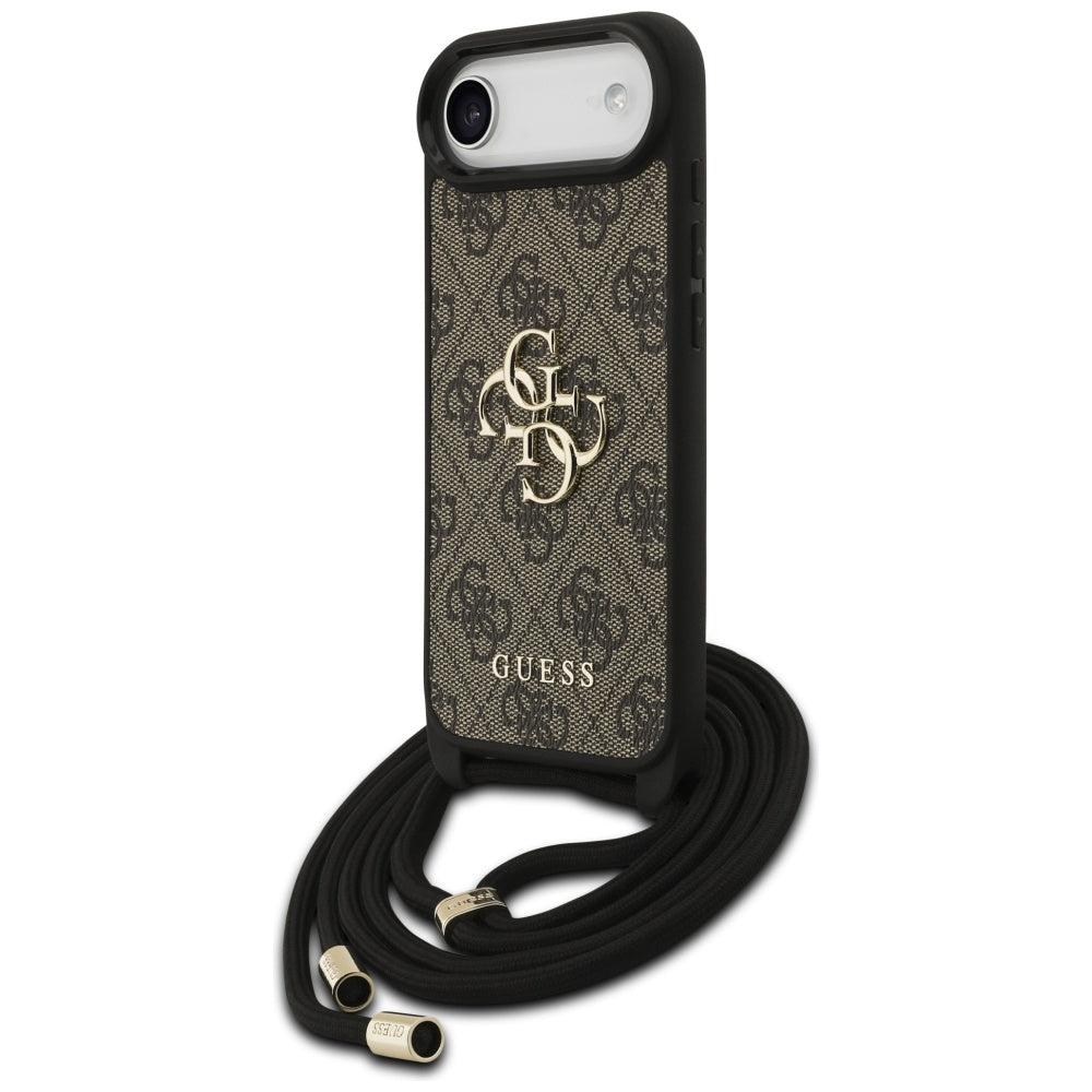 Futrola za Apple iPhone 17 Air, Guess, Crossbody Cord 4G Big Log, Braon