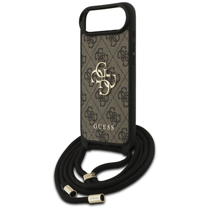 Futrola za Apple iPhone 17 Air, Guess, Crossbody Cord 4G Big Log, Braon