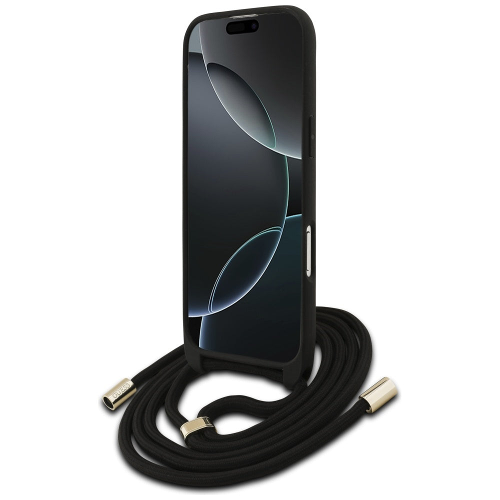 Futrola za Apple iPhone 17 Air, Guess, Crossbody Cord 4G Big Log, Braon