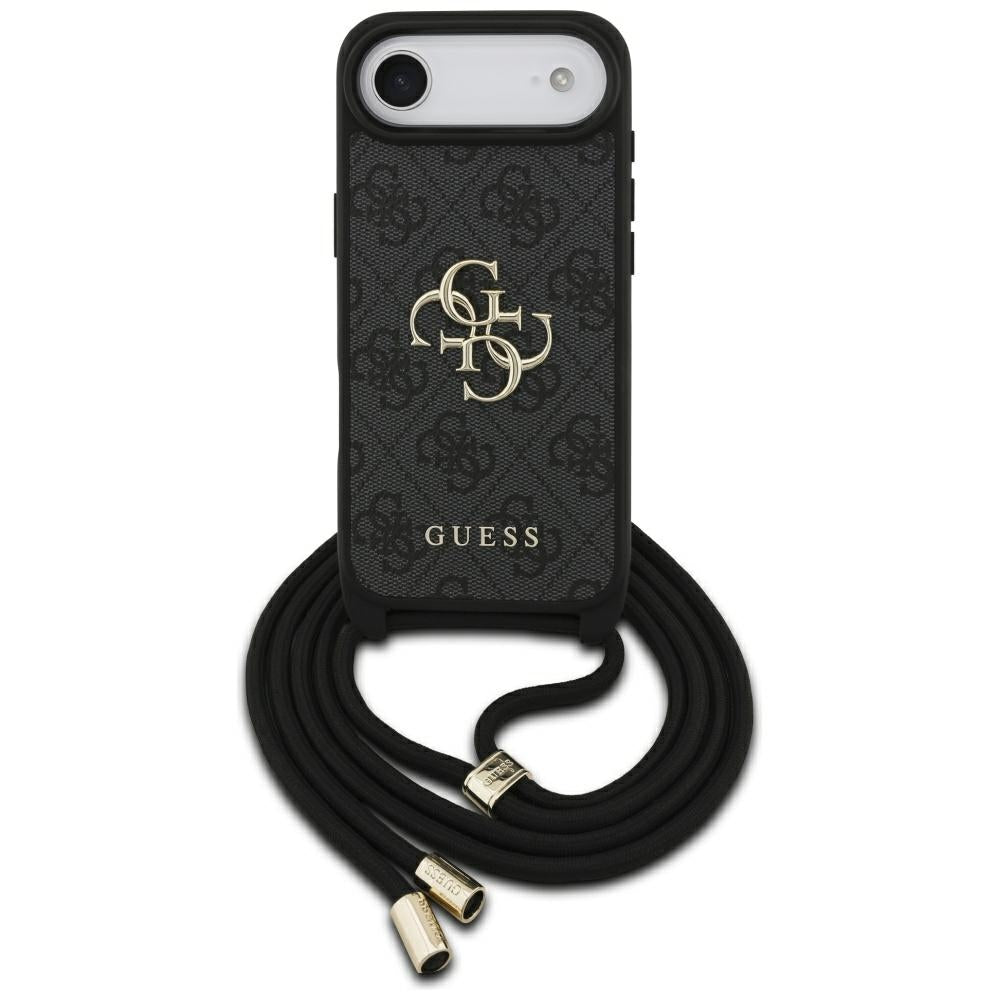 Futrola za Apple iPhone 17 Air, Guess, Crossbody Cord 4G Big Log, Crna