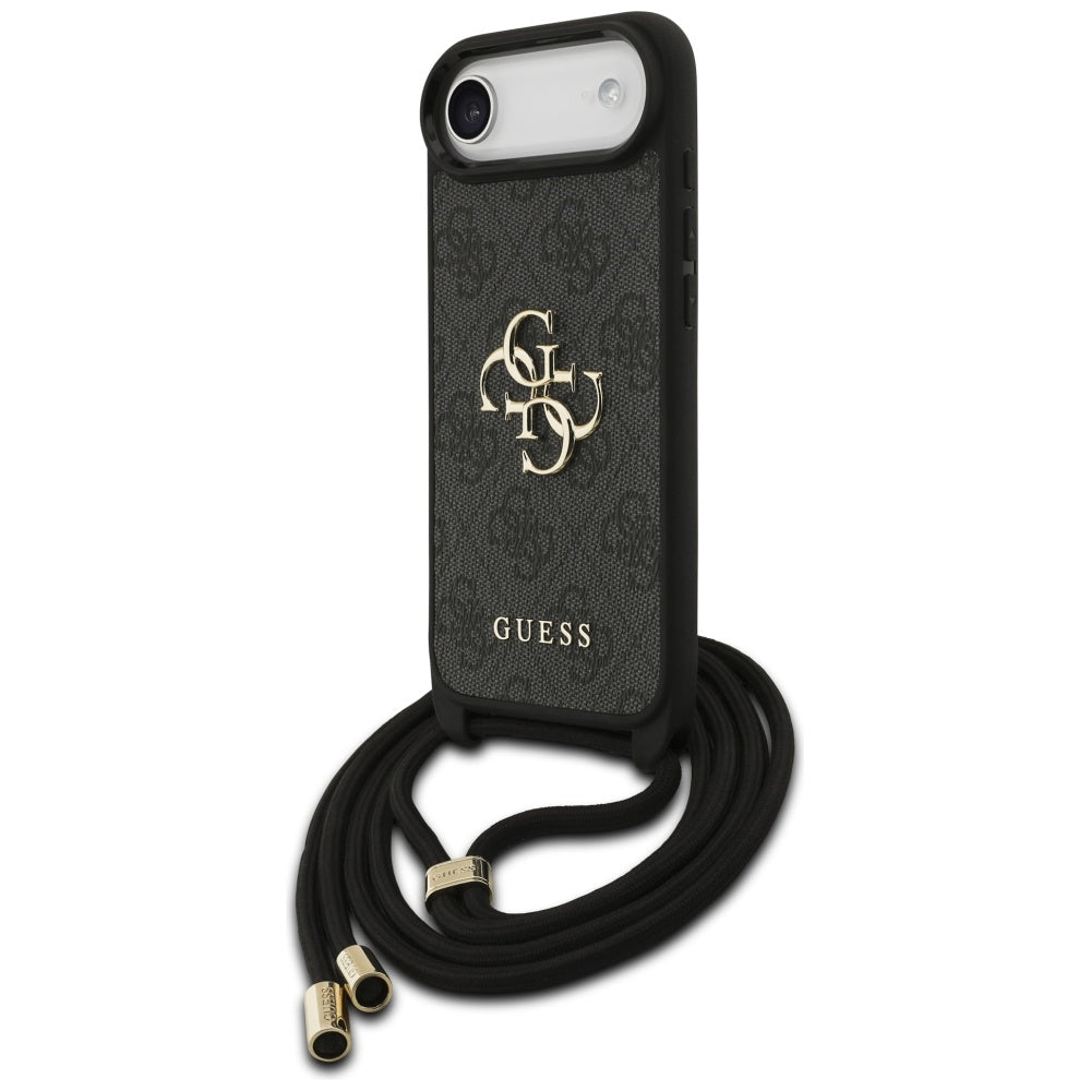 Futrola za Apple iPhone 17 Air, Guess, Crossbody Cord 4G Big Log, Crna