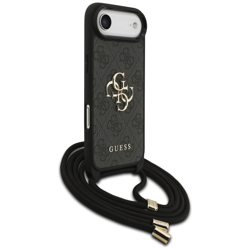 Futrola za Apple iPhone 17 Air, Guess, Crossbody Cord 4G Big Log, Crna