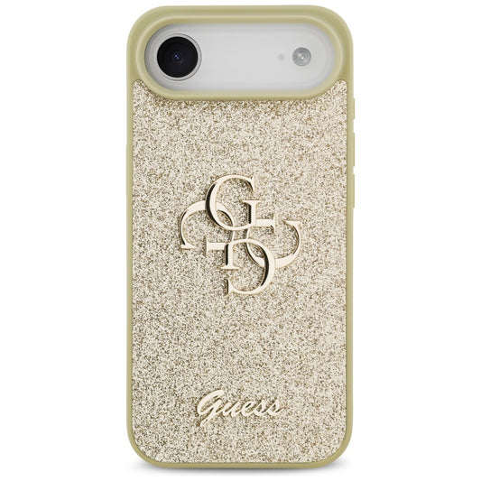 Futrola za Apple iPhone 17 Air, Guess, Fixed Glitter Big 4G, Zlatna