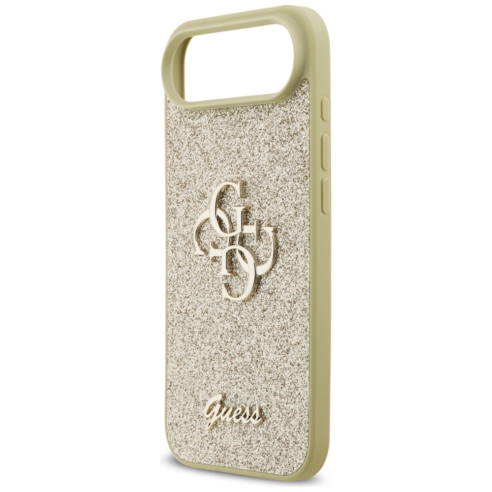 Futrola za Apple iPhone 17 Air, Guess, Fixed Glitter Big 4G, Zlatna