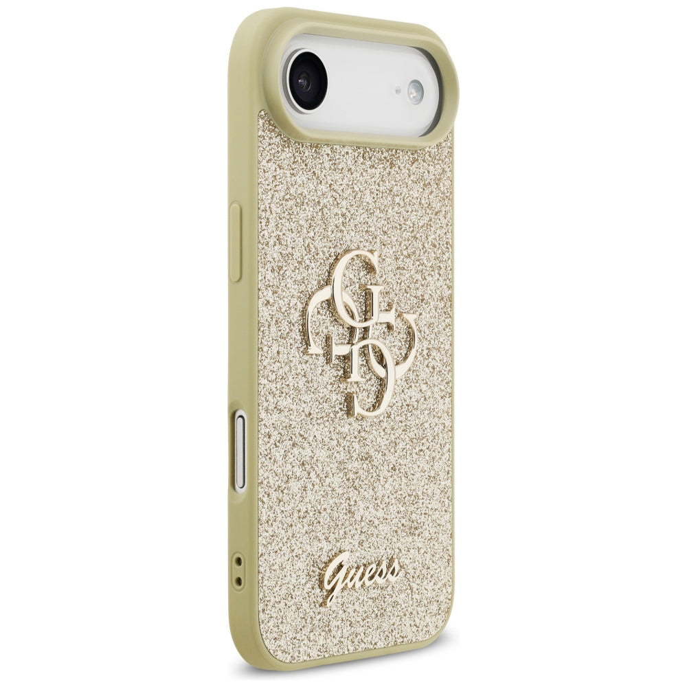 Futrola za Apple iPhone 17 Air, Guess, Fixed Glitter Big 4G, Zlatna