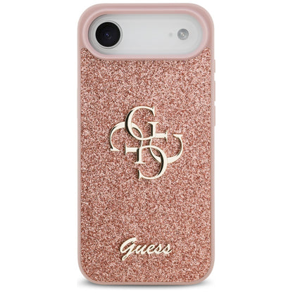 Futrola za Apple iPhone 17 Air, Guess, Fixed Glitter Big 4G, Roze