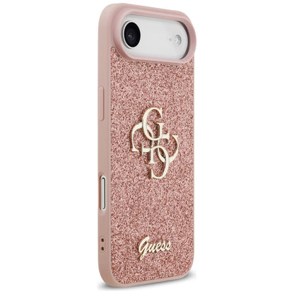 Futrola za Apple iPhone 17 Air, Guess, Fixed Glitter Big 4G, Roze