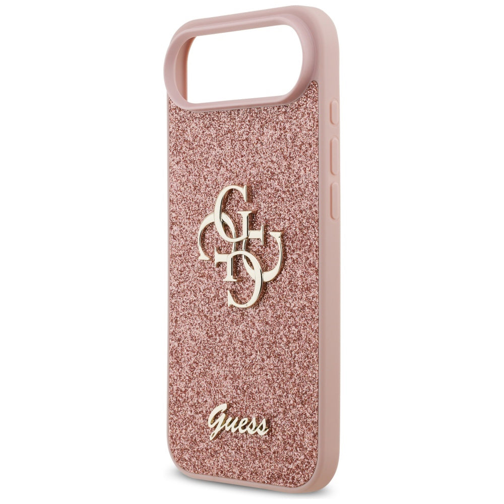 Futrola za Apple iPhone 17 Air, Guess, Fixed Glitter Big 4G, Roze