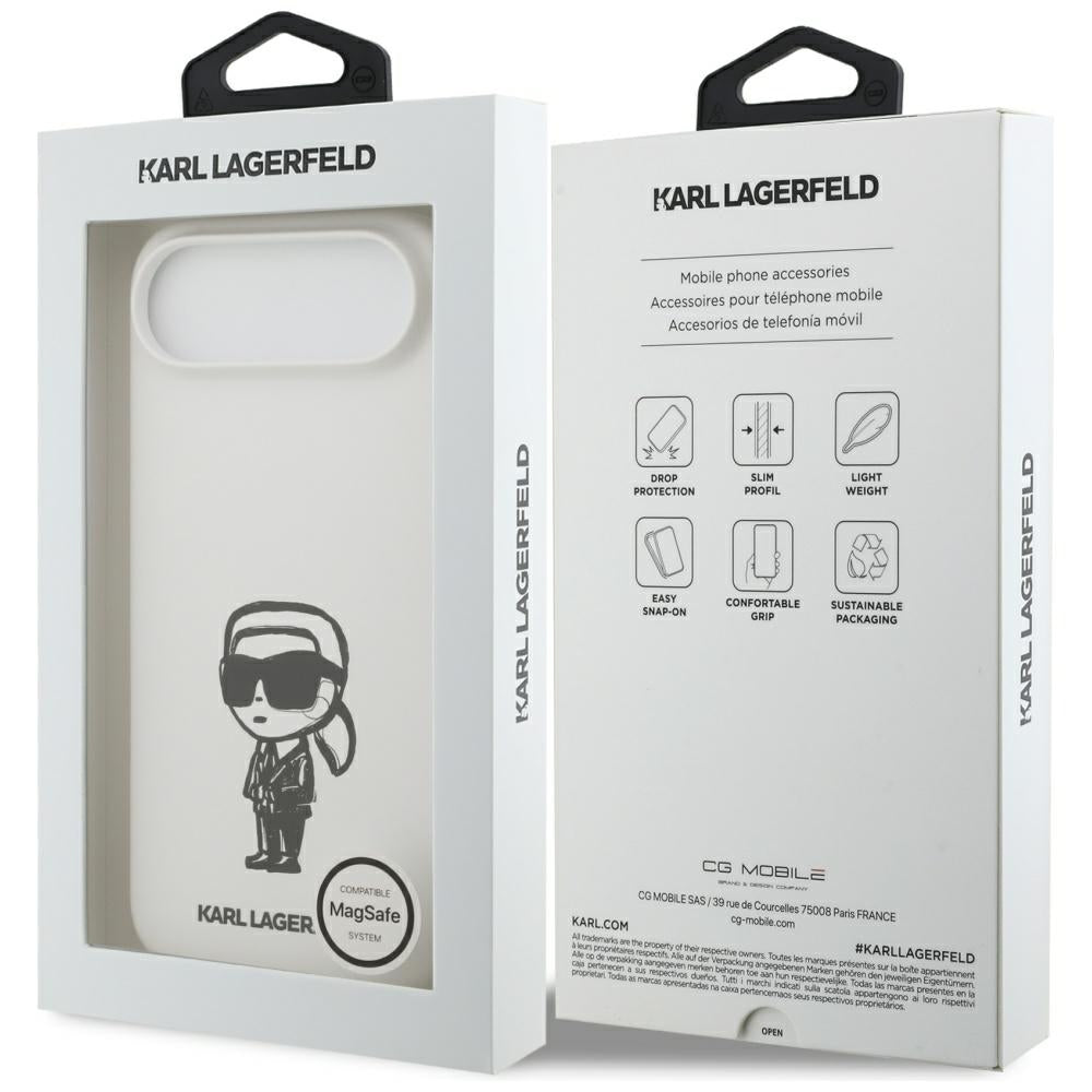 Futrola za Apple iPhone 17 Air, Karl Lagerfeld, Sketch and Logo Karl, Bela