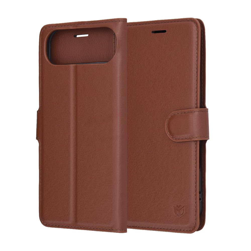 Futrola za Apple iPhone 17 Air, Techsuit, Leather Folio, Braon
