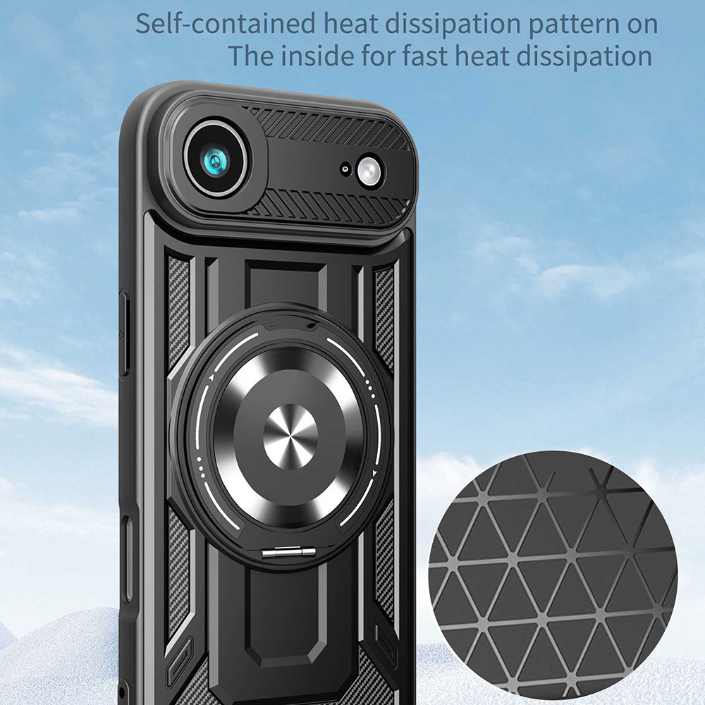 Futrola za Apple iPhone 17 Air, Techsuit, RuggedCam, Crna