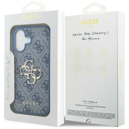 Futrola za Apple iPhone 17, Guess, 4G Big Logo, Plava