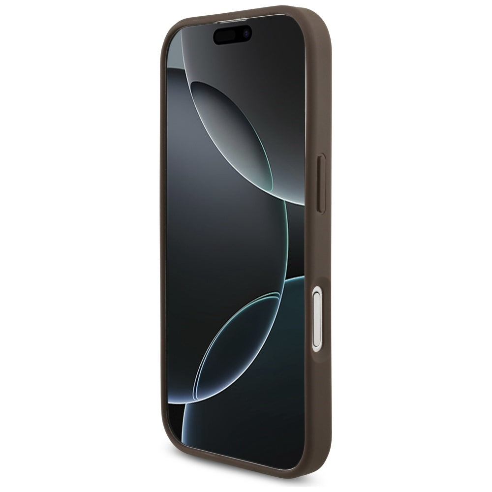 Futrola za Apple iPhone 17, Guess, 4G Big Logo, Braon