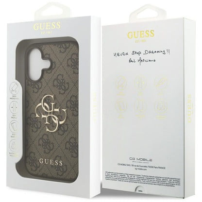 Futrola za Apple iPhone 17, Guess, 4G Big Logo, Braon