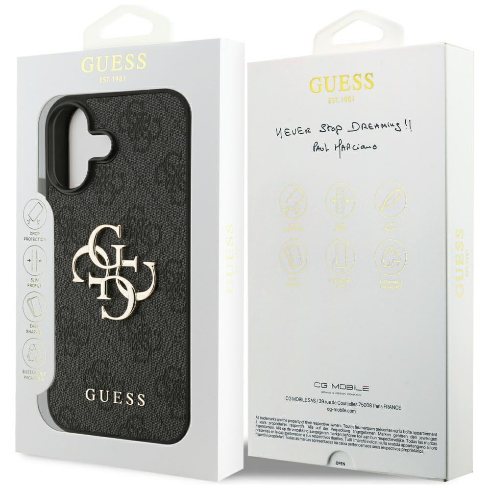 Futrola za Apple iPhone 17, Guess, 4G Big Logo, Crna