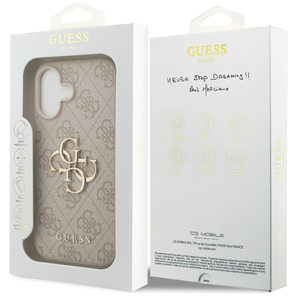 Futrola za Apple iPhone 17, Guess, 4G Big Logo, Roze