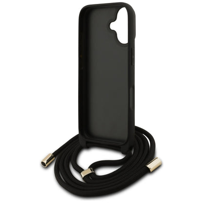 Futrola za Apple iPhone 17, Guess, 4G CBDY Big Logo with Cord Strap, Braon