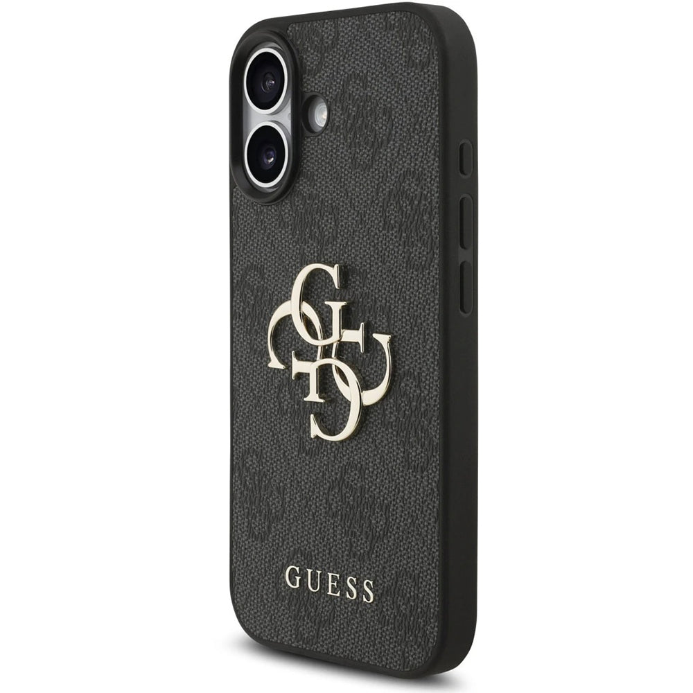 Futrola za Apple iPhone 17, Guess, 4G Classic Logo sa kaišem, Crna