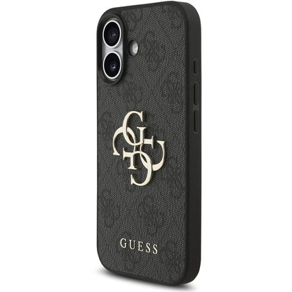 Futrola za Apple iPhone 17, Guess, 4G Classic Logo sa kaišem, Crna