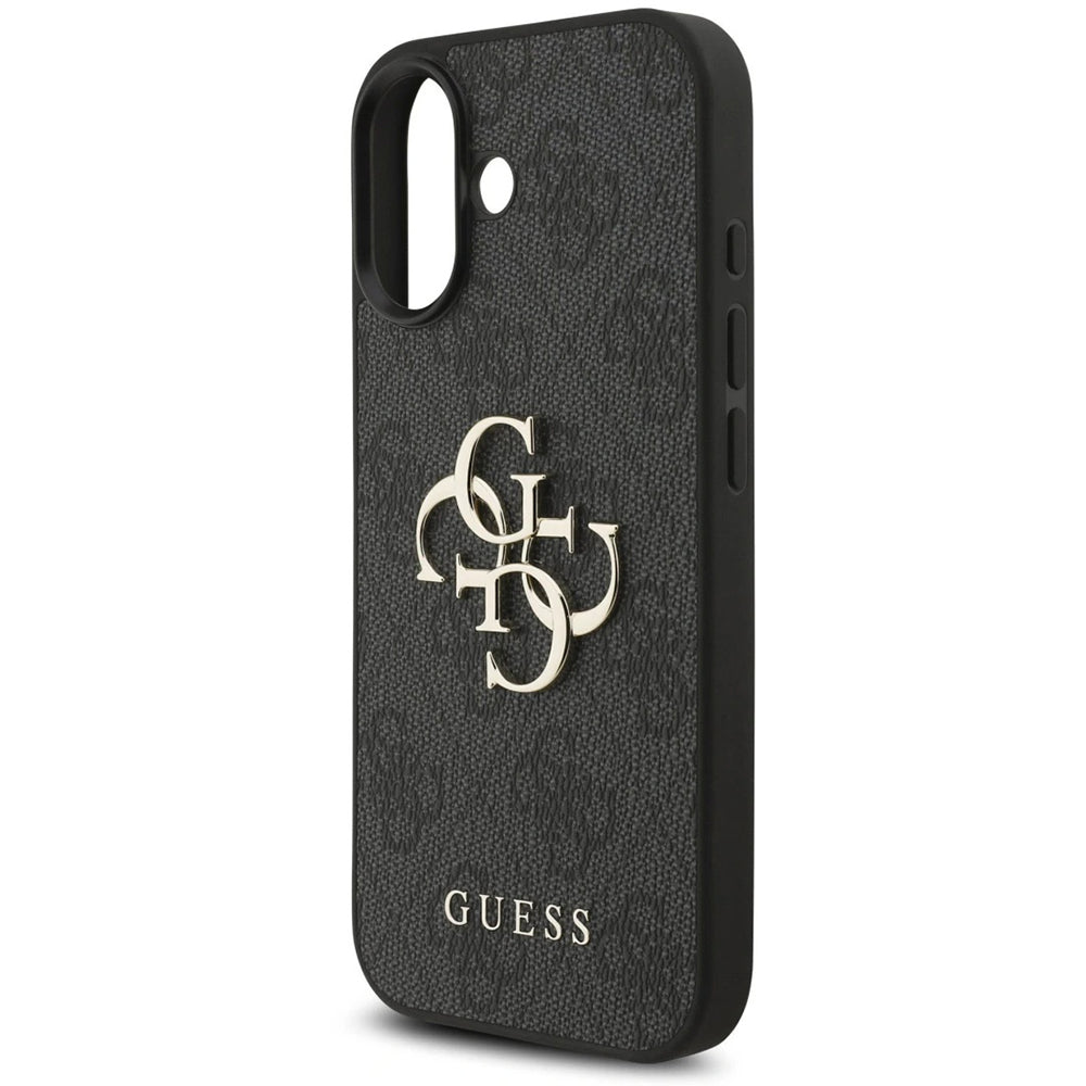 Futrola za Apple iPhone 17, Guess, 4G Classic Logo sa kaišem, Crna