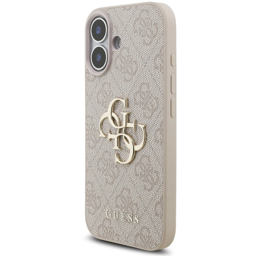 Futrola za Apple iPhone 17, Guess, 4G Classic Logo with Strap, Roze