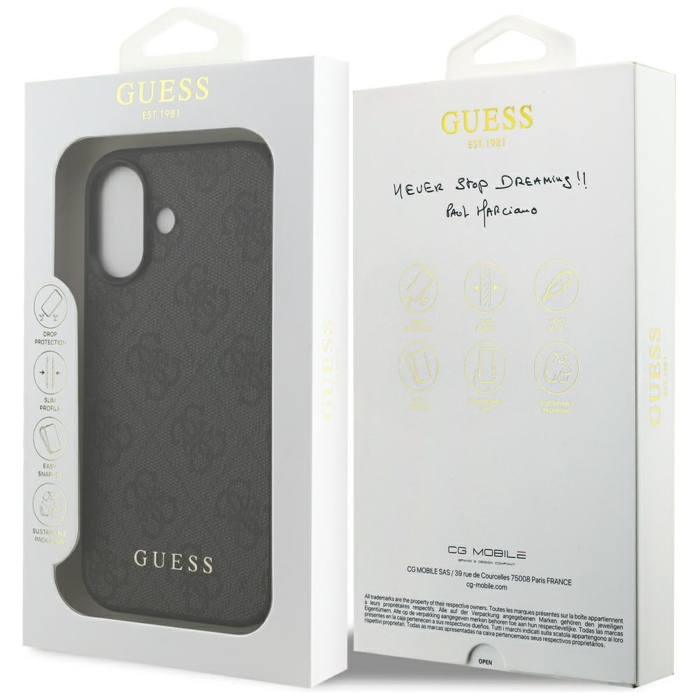 Futrola za Apple iPhone 17, Guess, 4G Classic, Crna