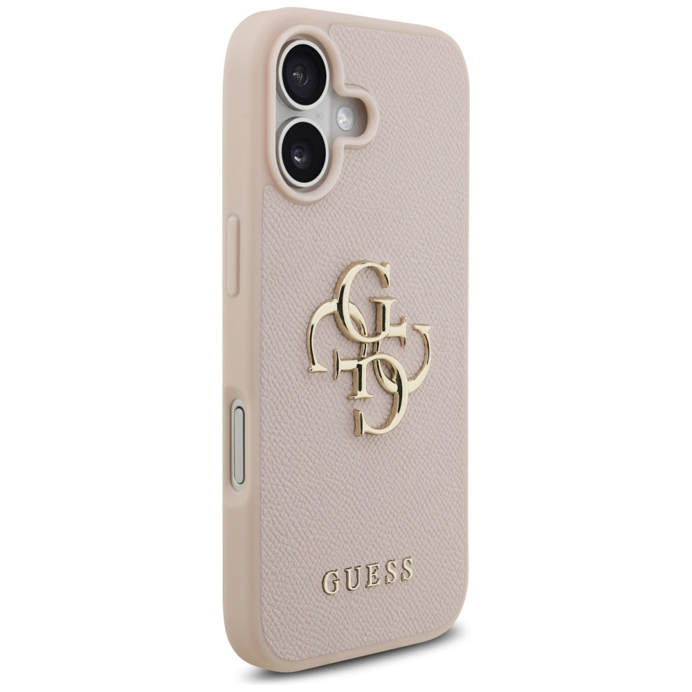Futrola za Apple iPhone 17, Guess, 4G Grained Big and Classic Logo, Roze