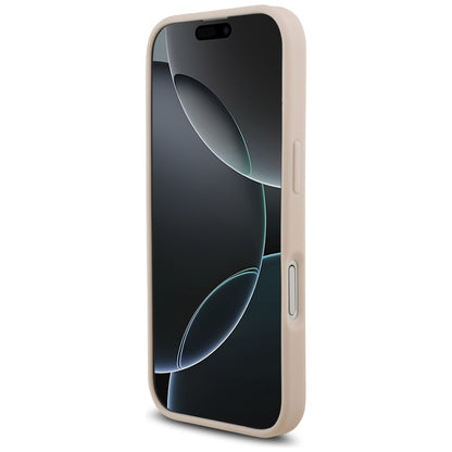 Futrola za Apple iPhone 17, Guess, 4G Grained Big and Classic Logo, Roze