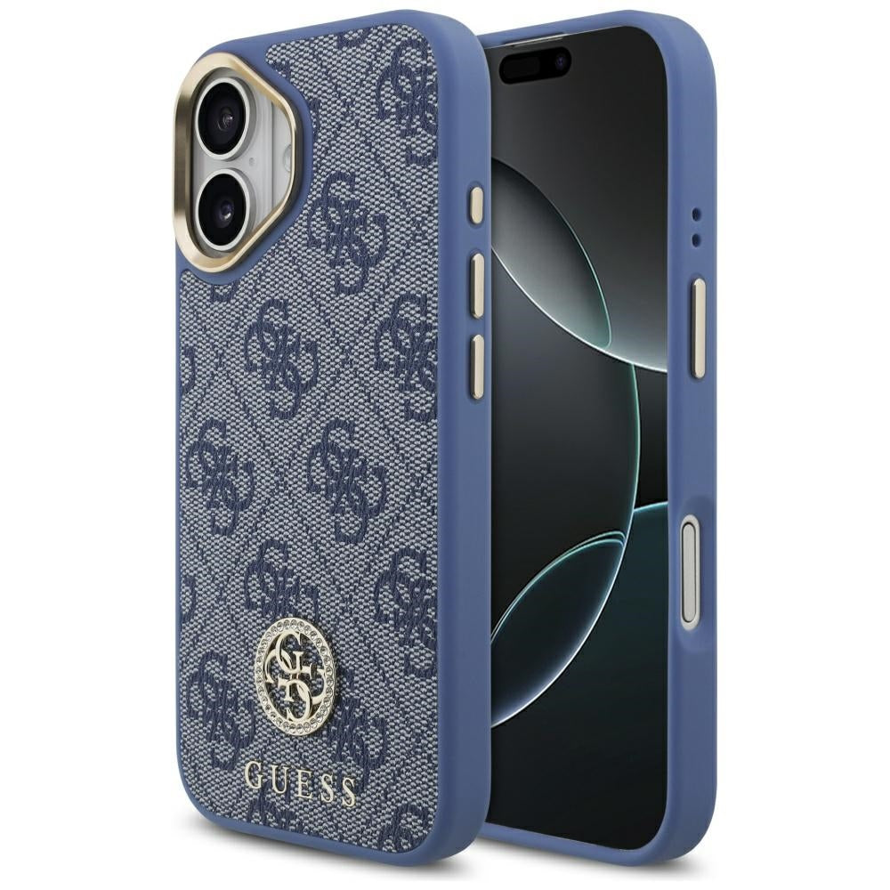 Futrola za Apple iPhone 17, Guess, 4G Strass Logo, Plava