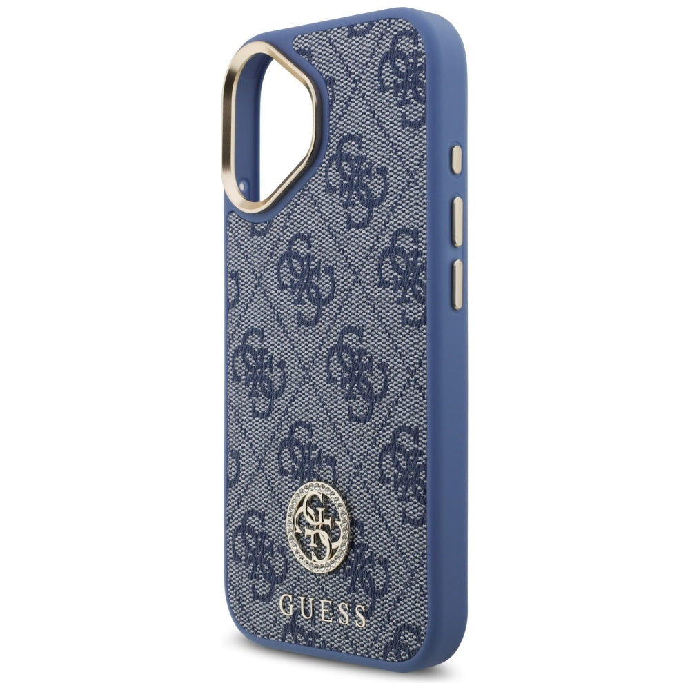Futrola za Apple iPhone 17, Guess, 4G Strass Logo, Plava