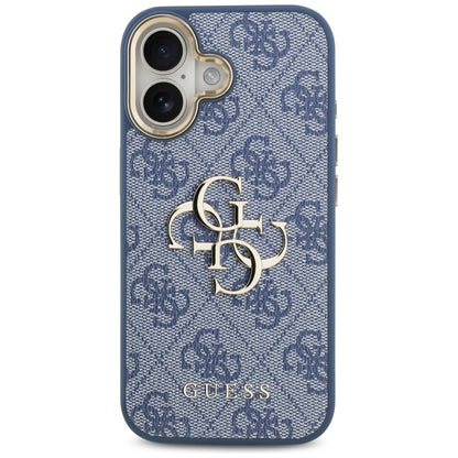 Futrola za Apple iPhone 17, Guess, Big 4G Logo Classic, Plavo Zlatna