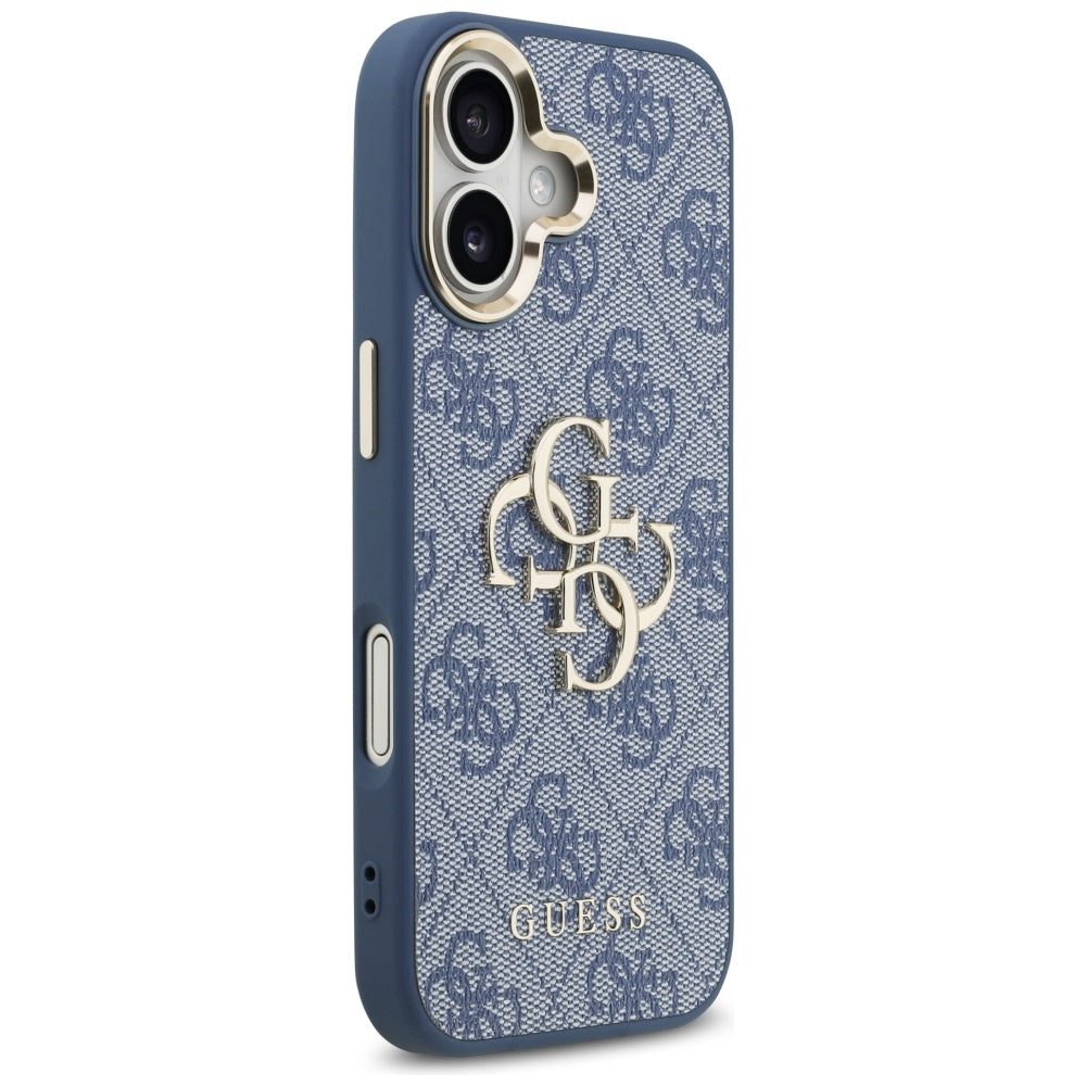 Futrola za Apple iPhone 17, Guess, Big 4G Logo Classic, Plavo Zlatna
