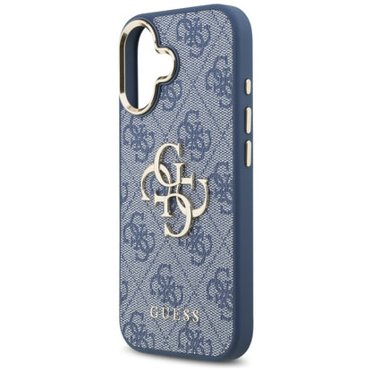 Futrola za Apple iPhone 17, Guess, Big 4G Logo Classic, Plavo Zlatna