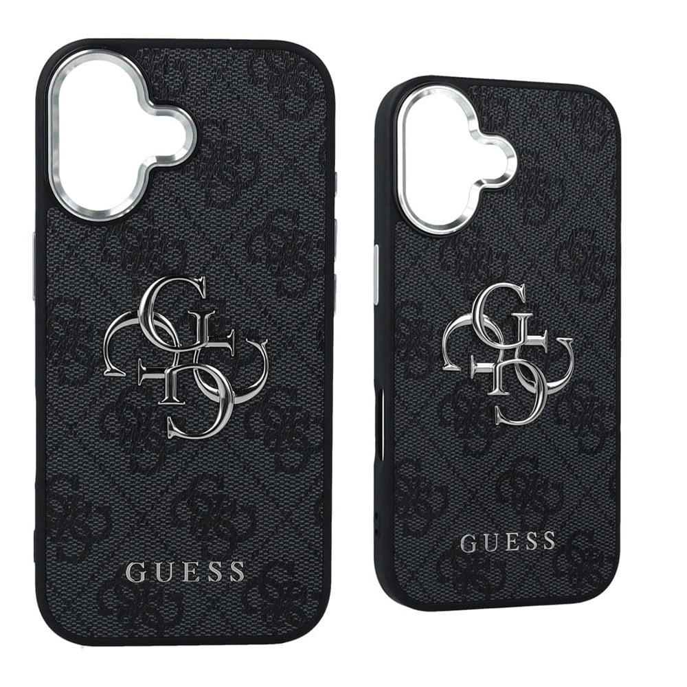 Futrola za Apple iPhone 17, Guess, Big 4G Logo Classic, Crno Srebrna