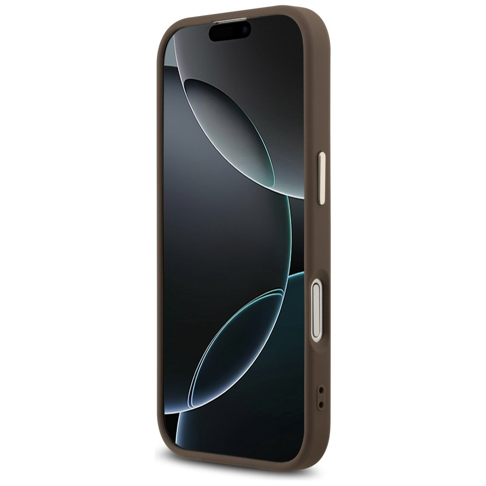 Futrola za Apple iPhone 17, Guess, Big 4G Logo Classic, Zlatno Braon