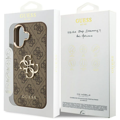 Futrola za Apple iPhone 17, Guess, Big 4G Logo Classic, Zlatno Braon