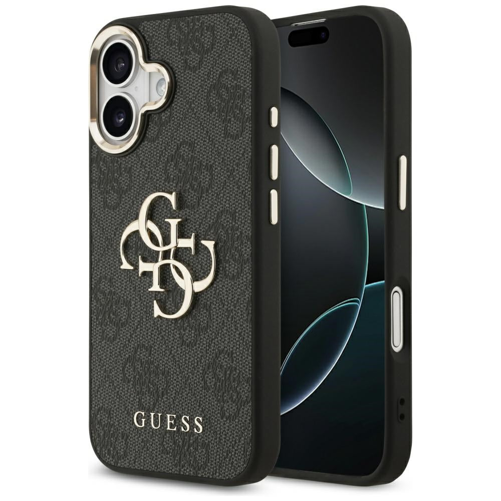 Futrola za Apple iPhone 17, Guess, Big 4G Logo Classic, Crno Zlatna