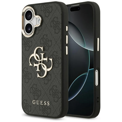 Futrola za Apple iPhone 17, Guess, Big 4G Logo Classic, Crno Zlatna