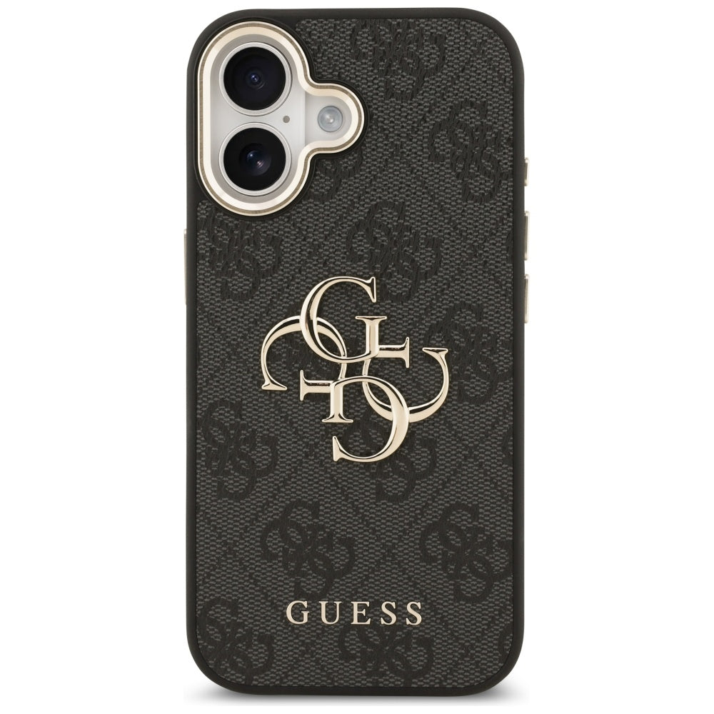 Futrola za Apple iPhone 17, Guess, Big 4G Logo Classic, Crno Zlatna
